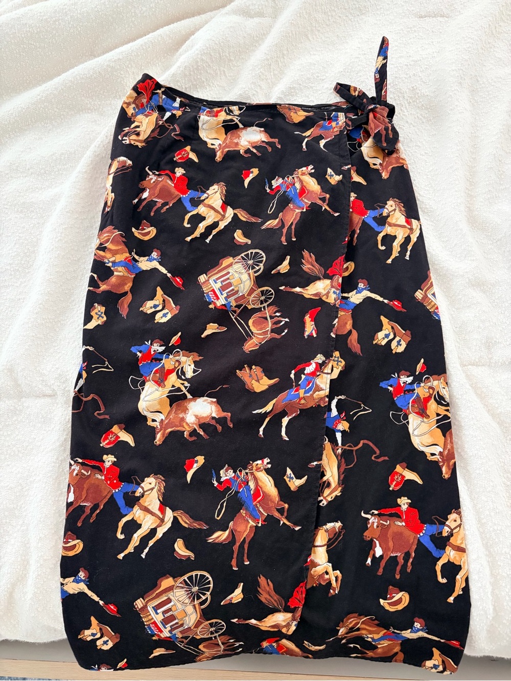 Gabriella’s Western Print Wrap Skirt